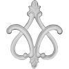 ONL19X24X02FL 19 3/8"W x 23 5/8"H x 2"P Fleur de Lis Onlay