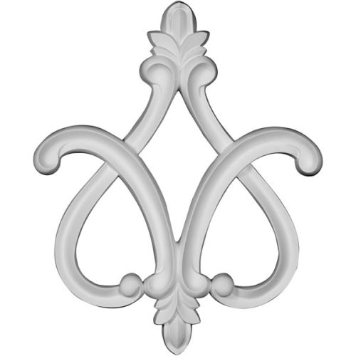 ONL19X24X02FL 19 3/8"W x 23 5/8"H x 2"P Fleur de Lis Onlay