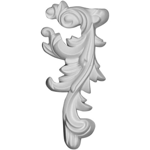 ONL03X06X01RB-R 3"W x 6 3/8"H x 7/8"P Robin Scroll Onlay, Right