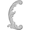 ONL04X06X01ME-L 3 5/8"W x 6 3/8"H x 5/8"P Medway Scroll Onlay, Left