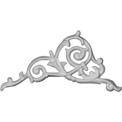 ONL04X06X00CO-L 4 1/4"W x 5 3/4"H x 3/8"P Colton Flower Onlay, Left