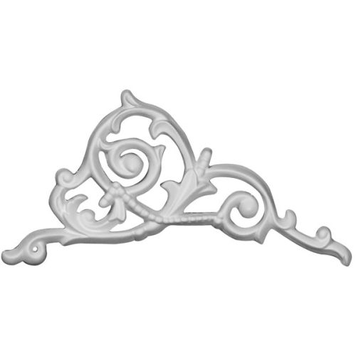 ONL04X06X00CO-R 4 1/4"W x 5 3/4"H x 3/8"P Colton Flower Onlay, Right