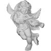 ONL12X17X06AN-R 11 7/8"W x 17 3/8"H x 5 1/2"P Classic Angel Onlay, Right