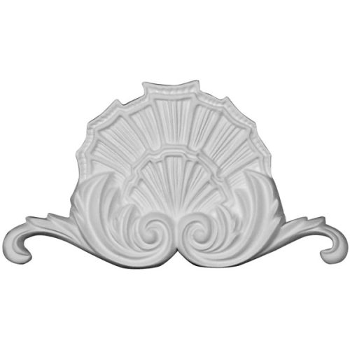 ONL07X04X01SH 6 1/2"W x 3 5/8"H x 3/4"P Modern Shell Onlay