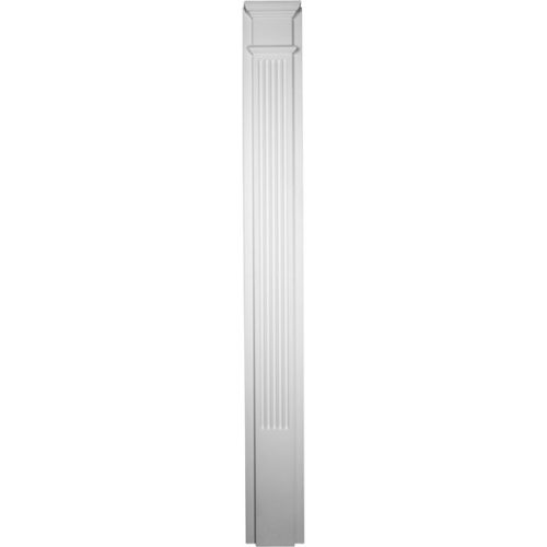 PIL10X90X02FL 10"W x 90 1/2"H x 2 1/2"P  with 18" Attached Plinth, Fluted Pilaster (each)