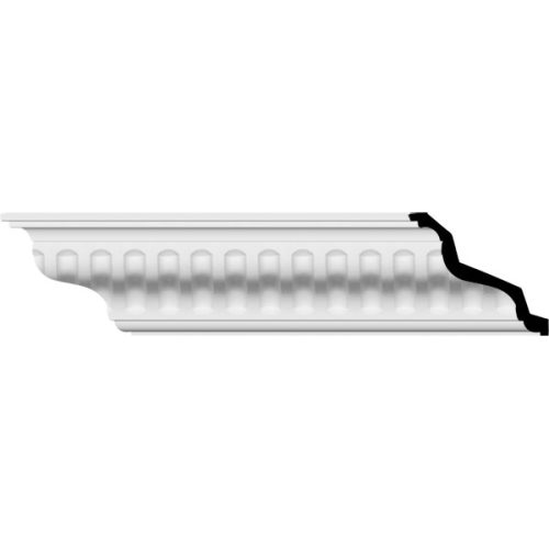 6 1/4"H x 6 1/8"P x 8 7/8"F x 94 1/2"L Linus Crown Moulding (12 Inch Sample of MLD06X06X08LI)