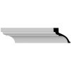 7 3/4"H x 5 1/4"P x 9 1/2"F x 94 1/2"L Classic Smooth Crown Moulding (12 Inch Sample of MLD07X05X09CL)