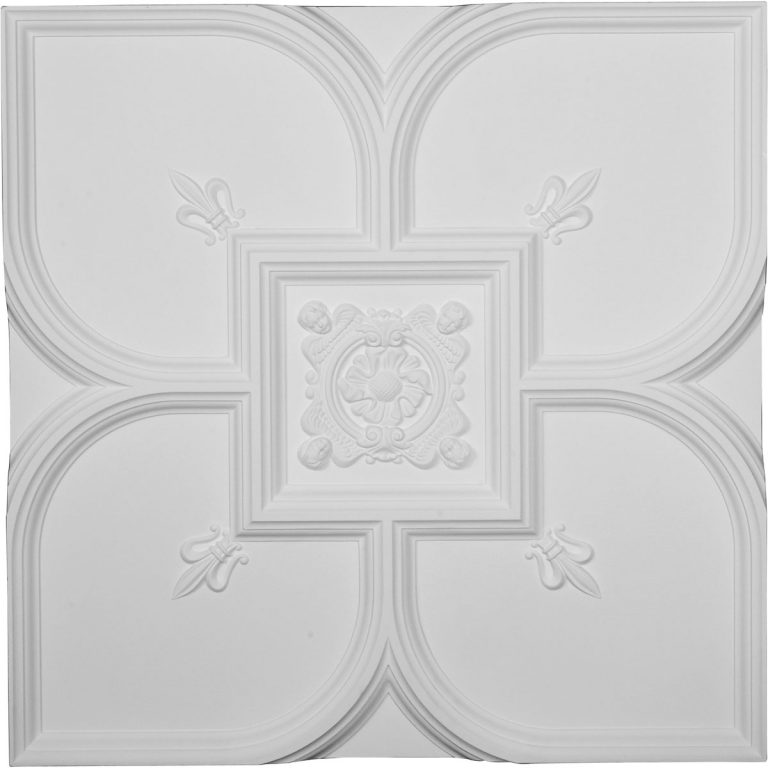 CT31X31FL31 1/2"W x 31 1/2"H x 2 3/8"P Fleur-de-lis Ceiling Tile