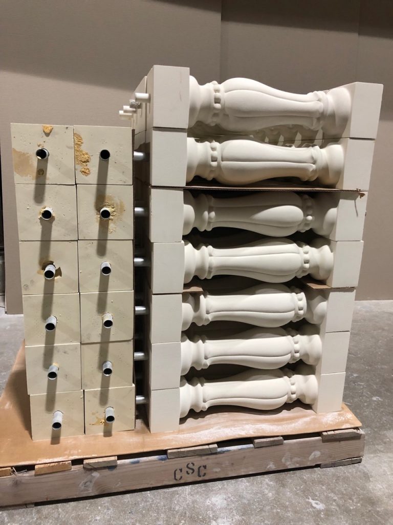 Royal Greek Off-White Textured Balustrades Overrun