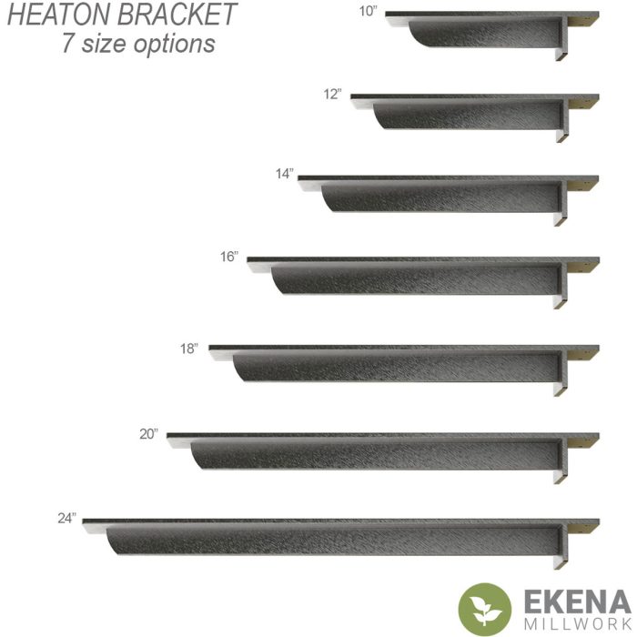 Ekena Millwork Heaton Hidden Support Steel Bracket - Image 2