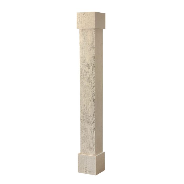 EverCedar Wood Grained Flat Pack Square Column Wraps