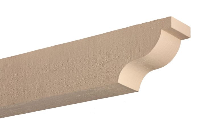 Fypon 4pcs Rough Sawn Wood Grain Scroll Profile Rafter Tails