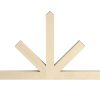 Fypon Wood-Grained Burnham Gable Pediments without Chamfered End