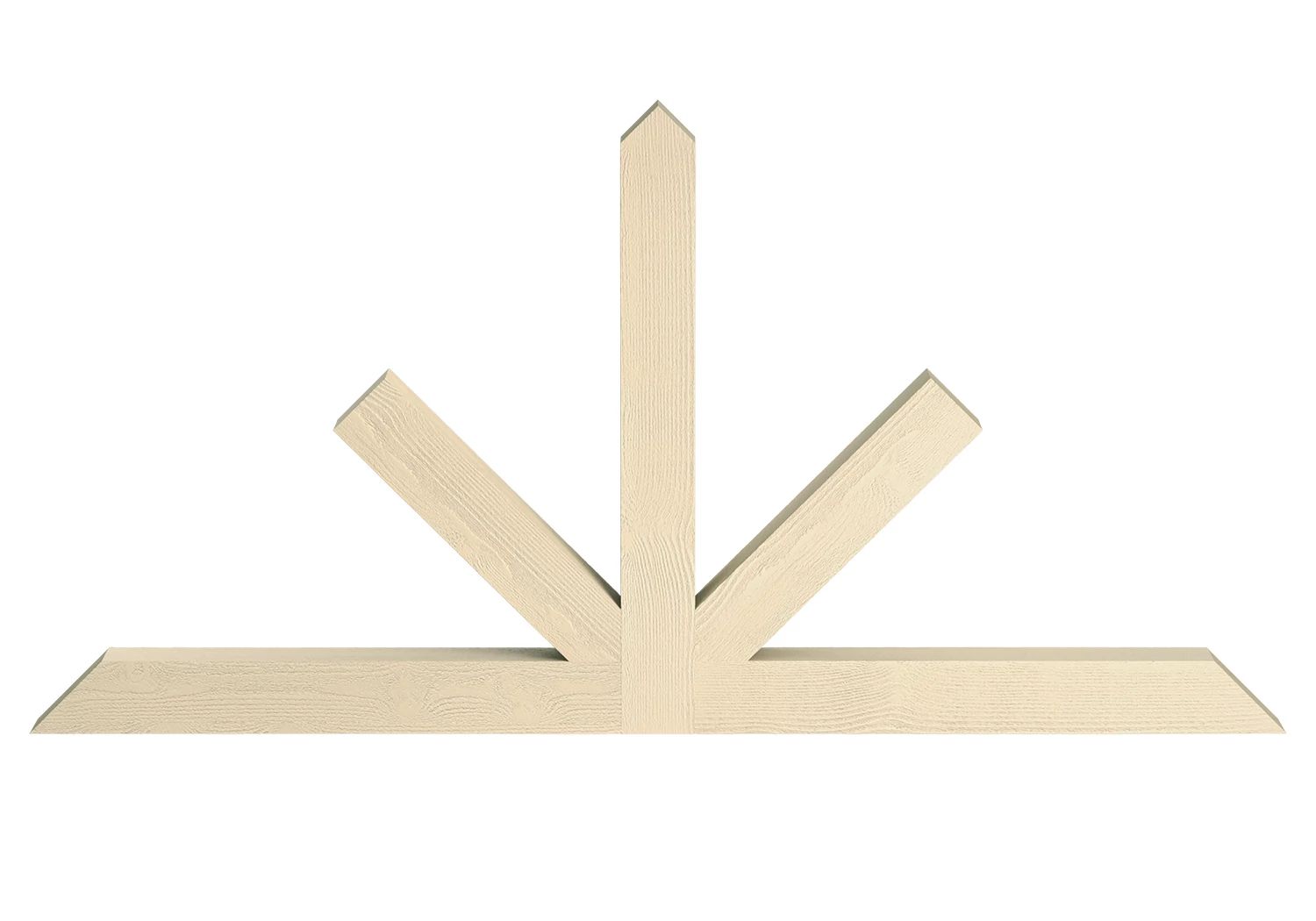 Fypon Wood-Grained Burnham Gable Pediments without Chamfered End
