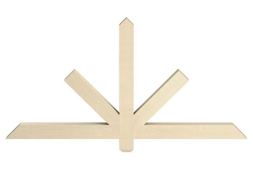 Fypon Wood-Grained Chamfered End Burnham Gable Pediments
