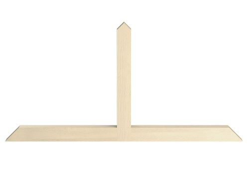 Fypon Wood-Grained Meier Gable Pediments without Chamfered End