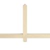 Fypon Wood-Grained Chamfered End Meier Gable Pediments