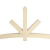 Fypon Wood-Grained Chamfered End Sullivan Gable Pediment
