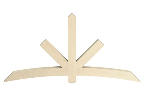Fypon Wood-Grained Chamfered End Sullivan Gable Pediment