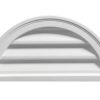 Fypon Functional Brick Mould Style Half Round Louver