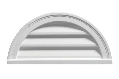 Fypon Functional Brick Mould Style Half Round Louver
