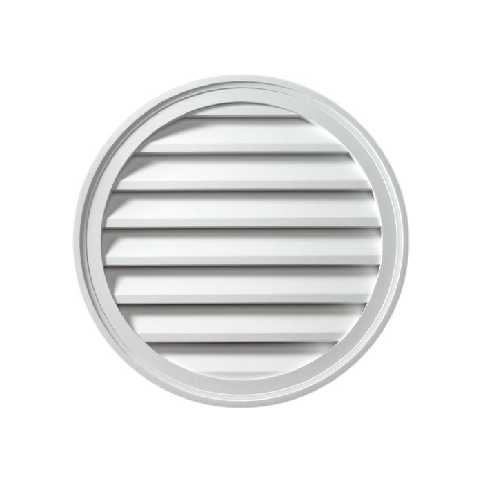 Fypon Decorative Brick Mould Style Round Louver