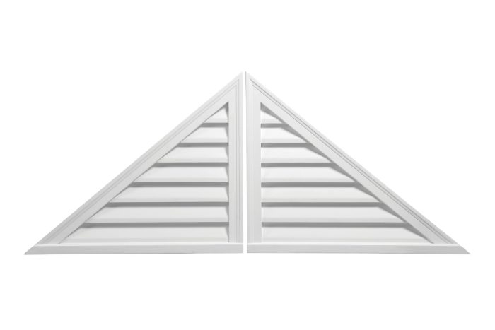 Fypon Two-Piece Triangle Louver Brickmould Style