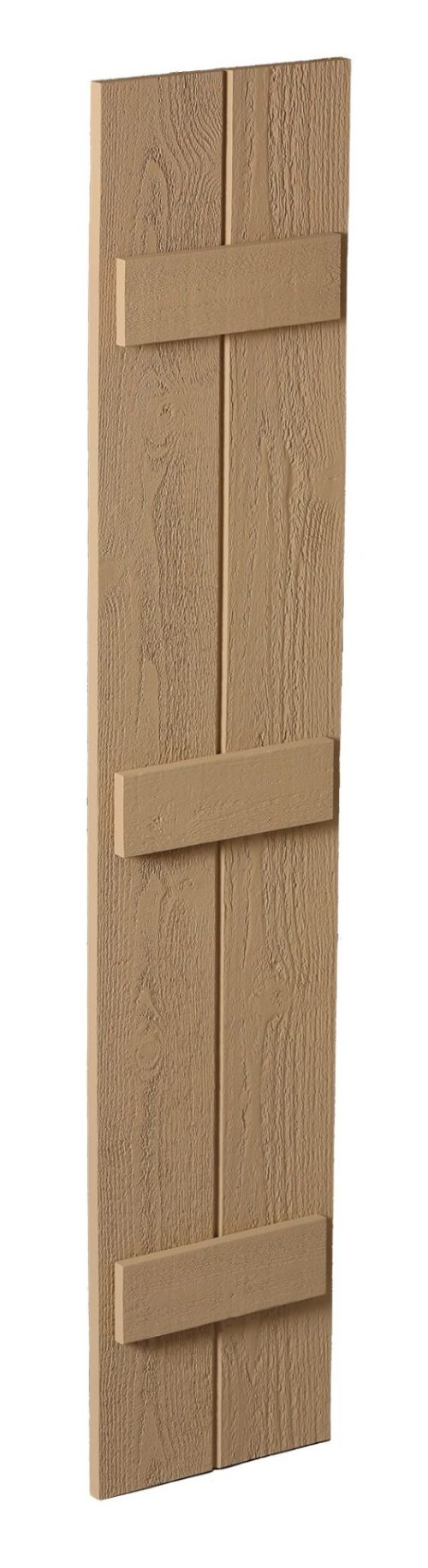 Fypon 3-Batten Rough Sawn Cedar Board & Batten Shutters