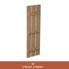Plank Shutters 3-Batten Rough Sawn Cedar