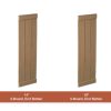 Fypon End Batten Rough Sawn Cedar Board & Batten Shutters