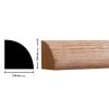 Empireco 105 3/4 x 3/4 inches Quarter Round