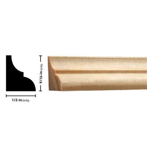 Empireco 147 1/2 x 9/16 inches Pine Glass Bead