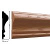 Empireco 390 5/8 x 2-5/8 inches Oak Chair Rail