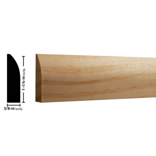 Empireco 857 3/8 x 1-1/4 inches Pine Door Stop