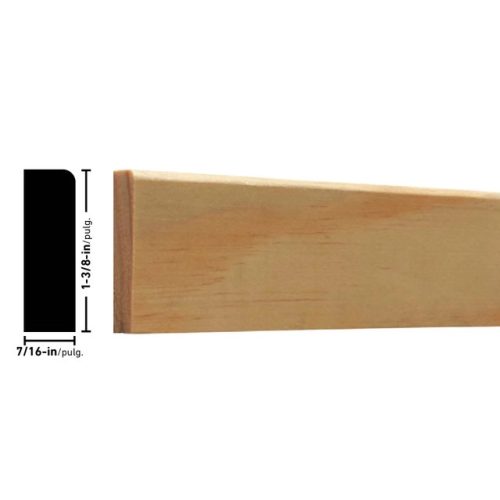 Empireco 876 7/16 x 1-3/8 inches Pine Door Stop