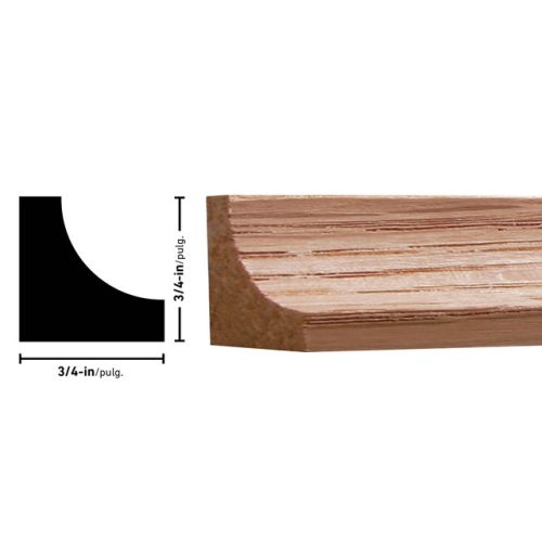 Empireco 93 3/4 x 3/4 inches Cove Moulding