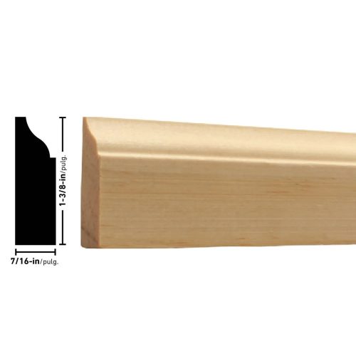 Empireco 936 7/16 x 1-3/8-inches Pine Door Stop