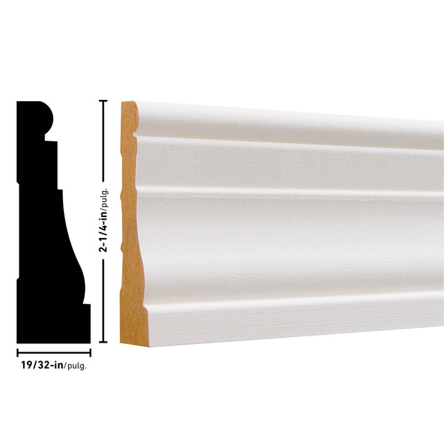 Empire 376 19/32 x 2-1/4 inches Primed MDF Casing
