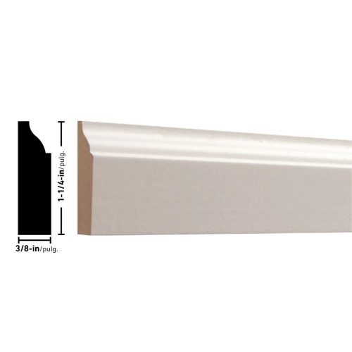 Empireco 947 3/8 x 1-1/4 inches Primed MDF Door Stop