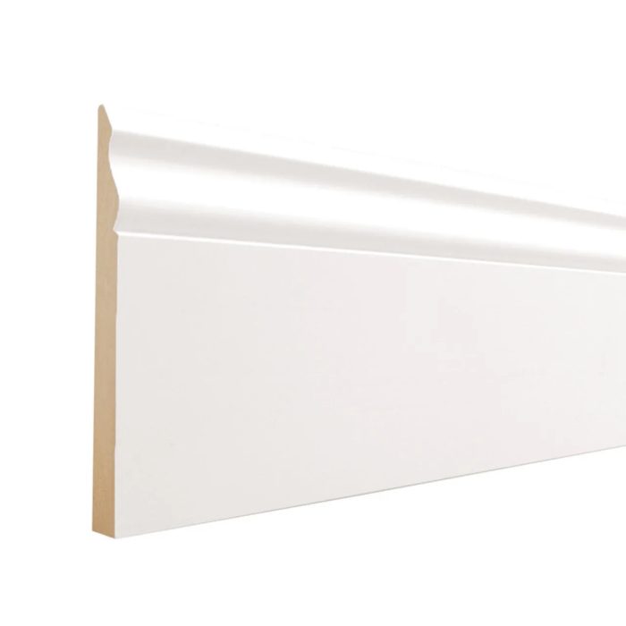 Empire L163E 1/2 x 5-1/4 inches Primed MDF Baseboard