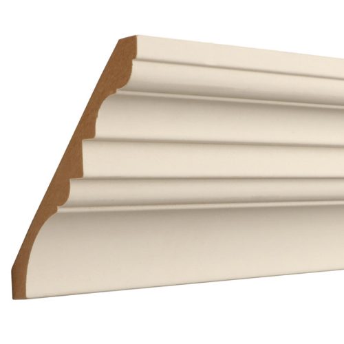 Empire 19/32 x 5 inches CURT Primed MDF Crown Molding