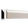 Empire N947 3/8 x 1-1/4 inches Painted White MDF Doorstop