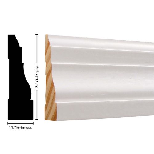 Empire 366 11/16 x 2-1/4 inches Clay-Coat FJ Pine Casing