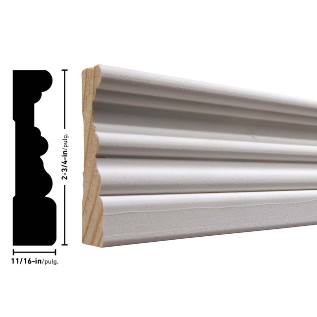 Empire P380 11/16 x 2-3/4-inches Clay-Coat FJ Pine Casing