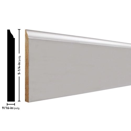 Empire 618 9/16 x 5-1/4 inches Clay-Coat FJ Pine Baseboard