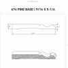 Empire 674 Clay Coat Primed FJ Pine Baseboard