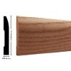 Empireco L724 3/8 x 2-3/4 inches Oak Baseboard