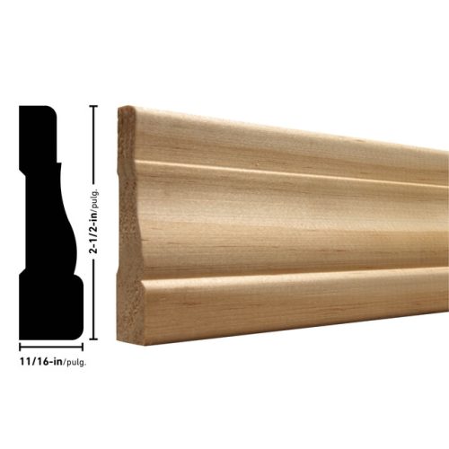 Empireco 351 11/16 x 2-1/2 inches Pine Wood Casing