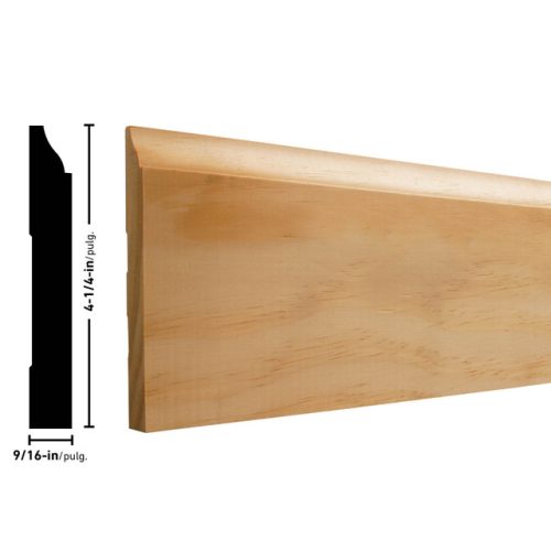 Empireco 620 6/16 x 4-1/4 inches Pine Baseboard