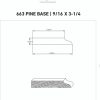 Empireco 663 9/16 x 3-1/4 inches Pine Baseboard